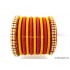 Brick Red Colour Silk Thread Bangles-11 Set