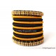 Black Colour Silk Thread Bangles-11 Set