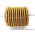 Grey Colour Silk Thread Bangles-11 Set