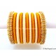 Ivory Colour Silk Thread Bangles-11 Set