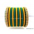 Teal Green Colour Silk Thread Bangles-11 Set