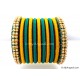 Teal Green Colour Silk Thread Bangles-11 Set