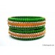 Lime Green  Colour Silk Thread Bangles-Triple Set