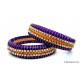 Violet Colour Silk Thread Bangles-Triple Set