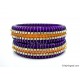 Violet Colour Silk Thread Bangles-Triple Set