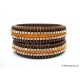 Kakki Colour Silk Thread Bangles-Triple Set