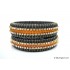Grey Colour Silk Thread Bangles-Triple Set