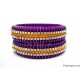 Purple Colour Silk Thread Bangles-Triple Set Purple Colour Silk Thread Bangles-Triple Set