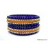 Royal Blue Colour Silk Thread Bangles-Triple Set