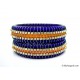 Royal Blue Colour Silk Thread Bangles-Triple Set