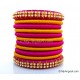 Purple Silk Thread Bangles-11 Set
