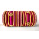 Pink Grand Wedding Silk Thread Bangle Set with Jhumka Earrings Pink Grand Wedding Silk Thread Bangle Set with Jhumka Earrings