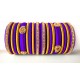 Violet Grand Wedding Silk Thread Bangle Set with Jhumka Earrings Violet Grand Wedding Silk Thread Bangle Set with Jhumka Earrings
