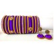 Violet Grand Wedding Silk Thread Bangle Set with Jhumka Earrings
