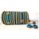 Blue Grand Wedding Silk Thread Bangle Set with Jhumka Earrings