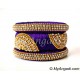 Violet Grand Kada Bridal Silk Thread Bangle Set Violet Grand Kada Bridal Silk Thread Bangle Set