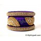 Violet Grand Kada Bridal Silk Thread Bangle Set