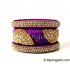 Purple Grand Kada Bridal Silk Thread Bangle Set