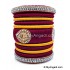 Maroon with Gold Combination Grand Kada Bridal Silk Thread Bangle Set