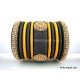 Grey with Gold Combination Grand Kada Bridal Silk Thread Bangle Set Grey with Gold Combination Grand Kada Bridal Silk Thread Bangle Set
