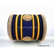 Dark Blue with Gold Combination Grand Kada Bridal Silk Thread Bangle Set Dark Blue with Gold Combination Grand Kada Bridal Silk Thread Bangle Set