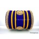 Royal Blue with Gold Combination Grand Kada Bridal Silk Thread Bangle Set Royal Blue with Gold Combination Grand Kada Bridal Silk Thread Bangle Set