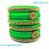 Lime Green Silk Thread Bangles
