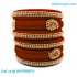 Maroon Colour Silk Thread Bangles