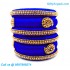 Royal Blue Colour Silk Thread Bangles