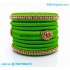 Lime Green Silk Thread Bangles