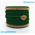 Dark Green Silk Thread Bangles