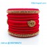 Red Colour Silk Thread Bangles