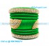 Lime Green Silk Thread Bangles