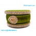 Olive Green Colour Silk Thread Bangles