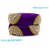 Violet Colour Silk Thread Bangles