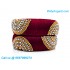 Maroon Colour Silk Thread Bangles