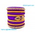 Violet Colour Silk Thread Bangles