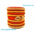 Orange Colour Silk Thread Bangles