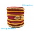 Maroon Colour Silk Thread Bangles