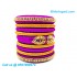 Purple Colour Silk Thread Bangles