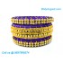 Violet Colour Silk Thread Bangles with Gold Jari