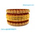 Maroon Colour Silk Thread Bangles with Gold Jari