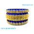 Royal Blue Colour Silk Thread Bangles with Gold Jari