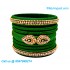 Dark Green Silk Thread Bangles 