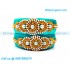 Turquoise Blue Colour Silk Thread Bangles with Pearl