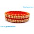 Orange Colour Silk Thread Bangles with Gold Jari