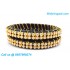 Black colour Silk Thread Bangles with Gold Jari