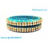 Blue Colour Silk Thread Bangles with Gold Jari