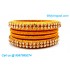 Golden Colour Silk Thread Bangles with Gold Jari