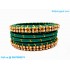 Teal Green Colour Silk Thread Bangles with Gold Jari